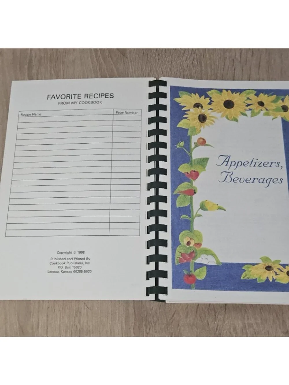 1998 United Methodist Women's Cookbook Safety Harbor Fl Spiral Bound